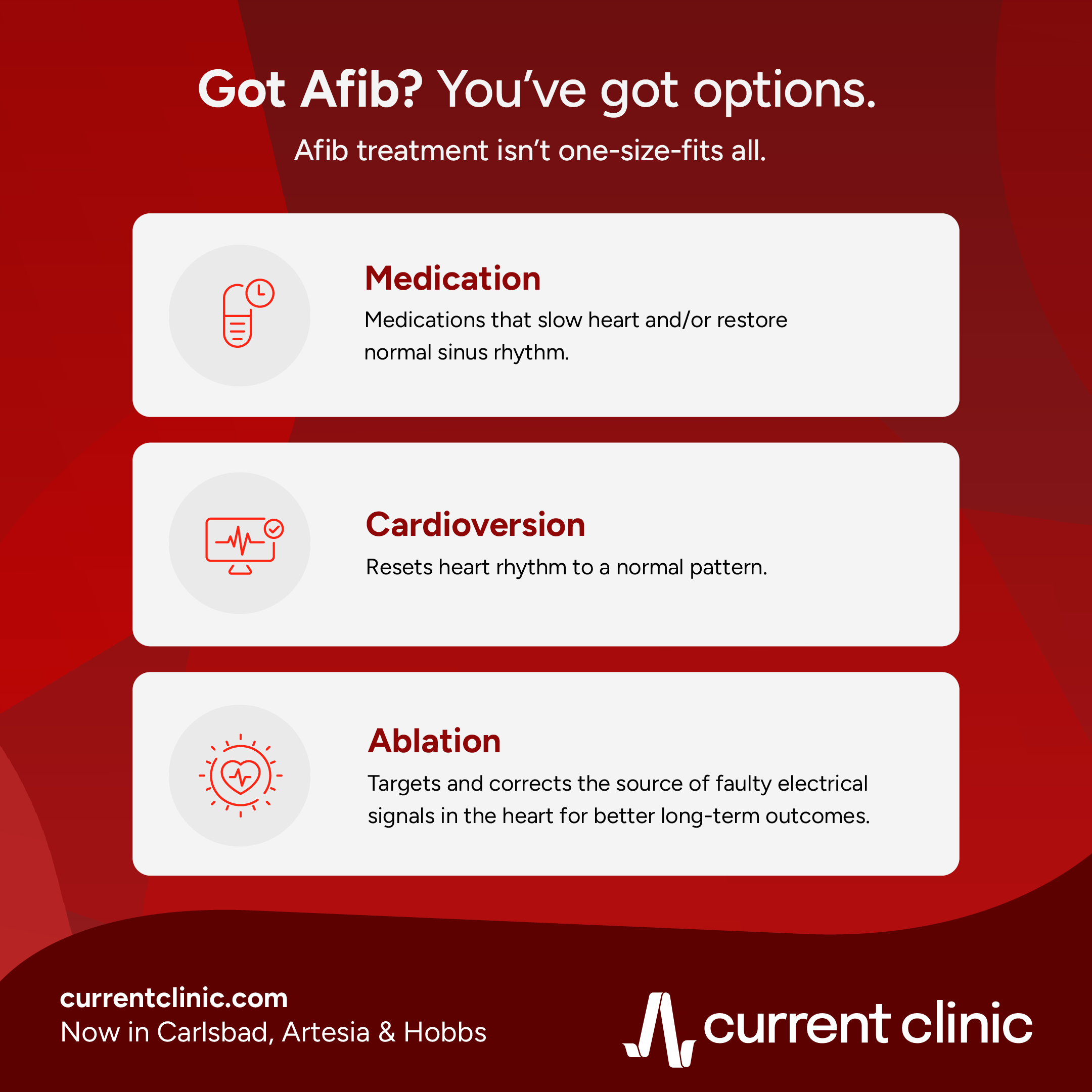 Got Afib? You have options.